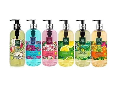 Diğer 128848013 Sıvı Sabun Seti Ayvalık Zeytin Çiçeği, Çeşme Limonu, Kiraz Çiçeği, Okyanus, Bodrum Mandalinası, Amasya Elması 500 Ml