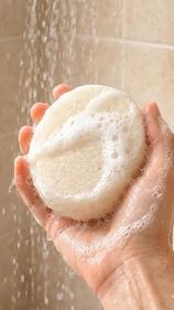 Diğer 128848112 Lavanta Doğal Süngerli Sabun, Lavanta Kokulu, Duş İçin Zengin Köpüklü, 120G