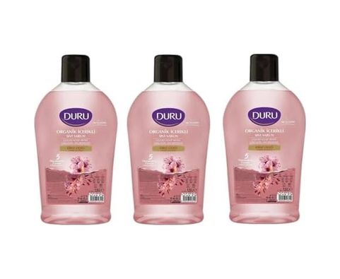 Diğer 128848153 Organik İçerikli Sıvı Sabun, Kiraz Çiçeği Kokulu, 1500 Ml, 3'lü Paket