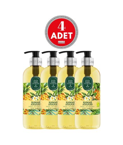Diğer 128848171 Sıvı Sabun Hawaii Ananas 500 Ml X 4 Adet