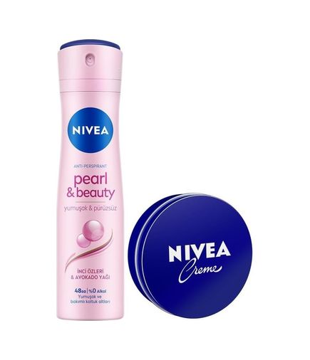 Diğer 128848282 Creme Nemlendirici 30Ml Ve Kadın Sprey Deodorant Pearl&beauty 150Ml, 48 Saat Terleme Karşıtı