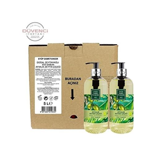 Diğer 128848499 Ayvalık Zeytin Çiçeği Doğal Zeytinyağlı Sıvı Sabun Seti 6 Lt