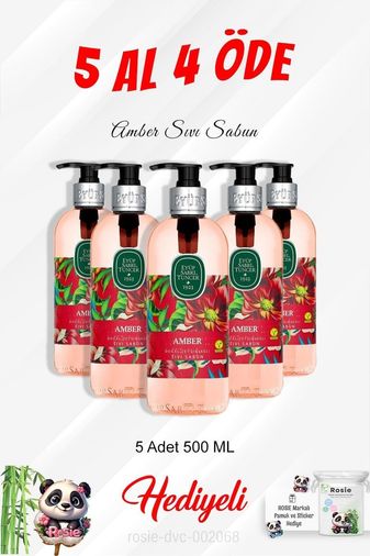 Diğer 128848544 Sıvı Sabun 500 Ml 5 Al 4 Öde Ve Rosie Pamuk