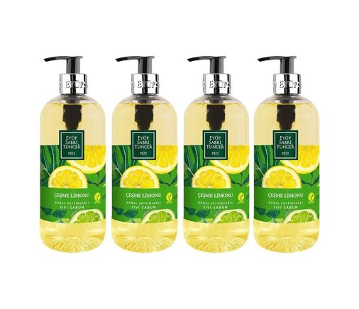 Diğer 128848571 Çeşme Limonu Doğal Zeytinyağlı Sıvı Sabun 500 Ml - 4 Adet