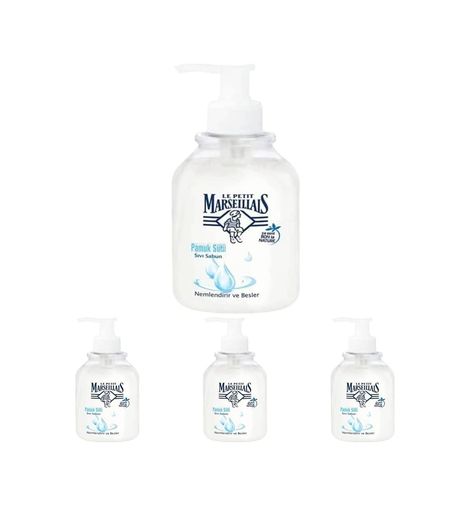Diğer 128848595 Le Petit Marseillais Pamuk Sütü Sıvı El Temizleme Jeli 500 Ml 4Lü Paket