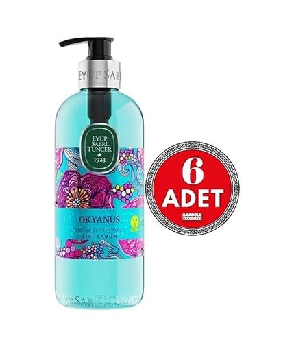 Diğer 128848703 Doğal Zeytinyağlı Sıvı Sabun Okyanus 500 Ml X 6 Adet 64145788