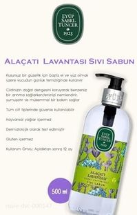 Diğer 128848893 3 Adet Alaçatı Lavantası Sıvı Sabun 500 Ml Ve 60'lı Rosıe Pamuk