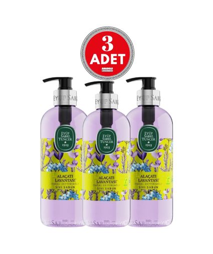 Diğer 128848906 Alaçatı Lavantası Doğal Zeytinyağlı Sıvı Sabun 500 Ml X 3 Adet 95782650