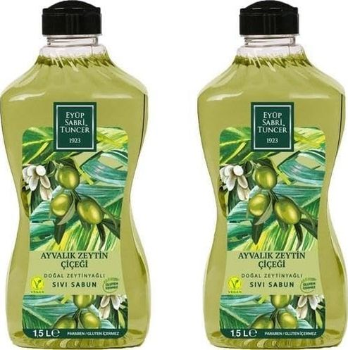 Diğer 128849021 Doğal Zeytinyağlı Sıvı Sabun Ayvalık Zeytin Çiçeği 1500 Ml X 2