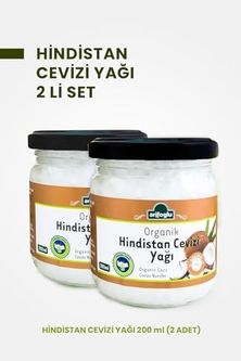 Diğer 128850015 Organik Hindistan Cevizi Yağı 200 Ml + 200 Ml 2 Li Paket