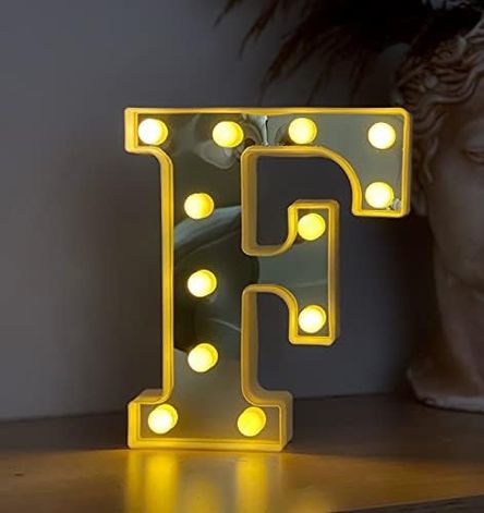 Diğer 128850677 3D Işıklı Led Harf Dekoratif Aydınlatma Büyük Boy F