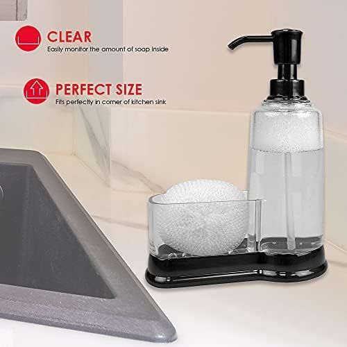 Diğer 128853620 Basics Sünger Bölmeli Plastik Sabunluk, Siyah