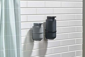 Diğer 128853653 Ume Duvar Askısı, Ume Sabunluk/diş Fırçası Kabı Tutucu, Toz Boyalı Metal, Siyah