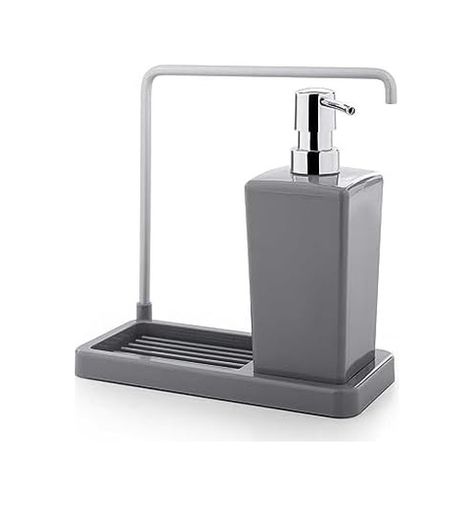 Diğer 128854420 Luna Mutfak Sıvı Sabunluk, 420 Ml, 21 X 10 X 20 Cm, Gri