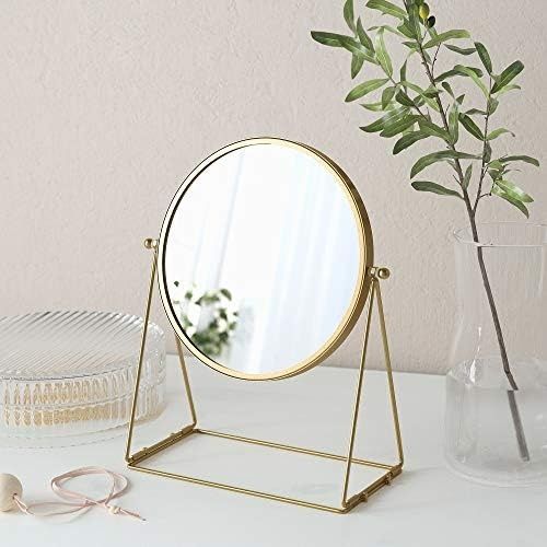 Diğer 128855714 Lassbyn Masa Aynası, 17 Cm, Altın Rengi Acı Kahverengi