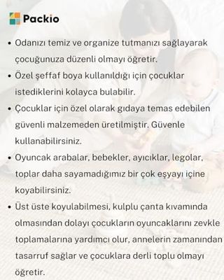 Diğer 128855930 15 Litre 4'lü Oyuncak Düzenleme Kutusu - Renkli Çok Amaçlı İstiflenebilir Organizer