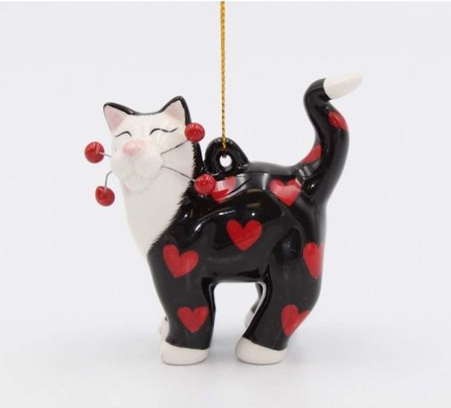 Diğer 128857822 Kalp Süslemeli Kedi