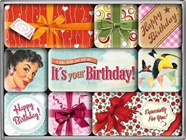 Diğer 128858262 Art Say It Happy Birthday Magnet Set