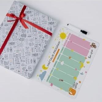 Diğer 128858592 Renkli Magnet Haftalık Görev Planlayıcı 29,7X21 Cm