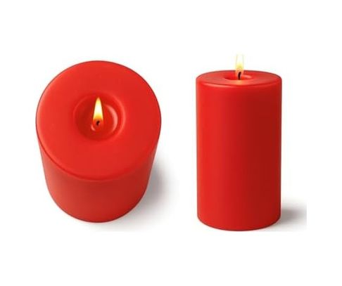 Diğer 128859105 Kırmızı Büyük Silindir Mum 7 20 Cm Kokusu Olmayan Blok Mum, Dekoratif & Uzun Ömürlü Baton Mum, Ev Dekorasyonu Ve Özel Günler İçin