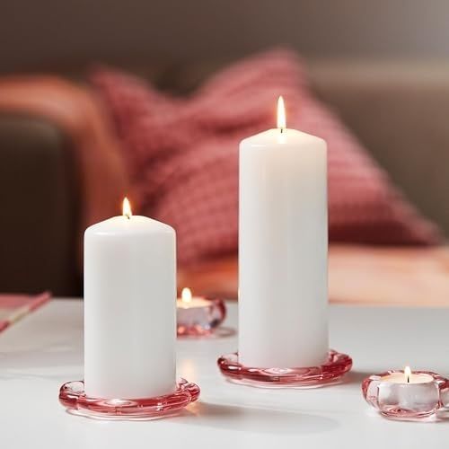 Diğer 128859816 Tealight Mumluk, Pembe, 3 Cm