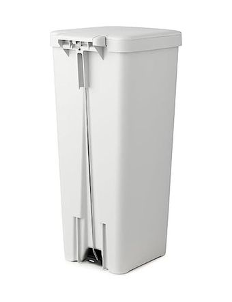 Diğer 128860789 Stepup Açık Gri Plastik Pedallı Çöp Kutusu 40L