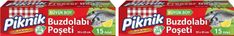 Diğer 128861388 Piknik Buzdolabı Poşeti Büyük 15'li 2Li Paket