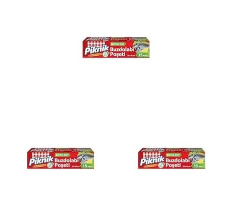 Diğer 128861724 Piknik Buzdolabı Poşeti Büyük 15'li 3Lü Paket