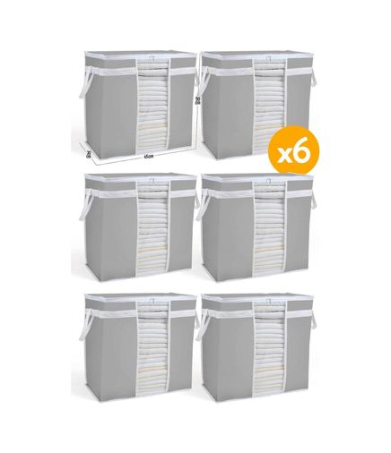 Diğer 128862771 6 Adet - Pencereli Saklama Çantası 50 X 45 X 30 Cm -