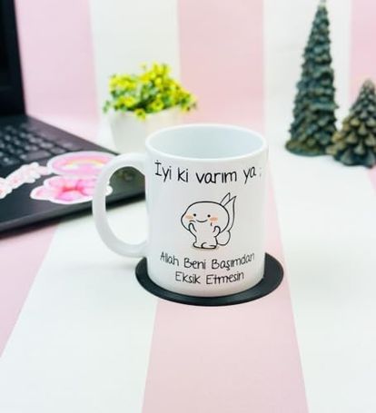 Diğer 128863241 İyi Ki Varım Ya Tasarımlı Kupa Bardak