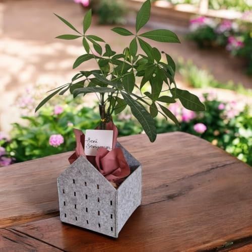 Diğer 128863409 3 Lü Keçe Saklama Kutusu Dekoratif Organizer Sepet Seti, Farklı Boyutlarda Çok Amaçlı Keçe Kutu S-M-L