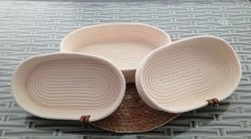 Diğer 128863673 Dekoratif 3 Adet Oval Sepet 18 28Cm Krem Ev Hasır Jüt Çok Amaçlı Düzenleyici Organizer