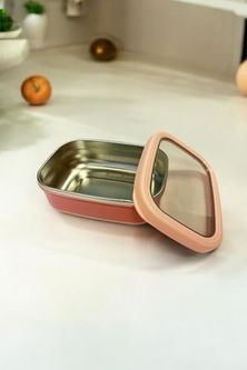 Diğer 128864150 Dikdörtgen Saklama Kabı 820 Ml Pembe Vp-929, Pembe