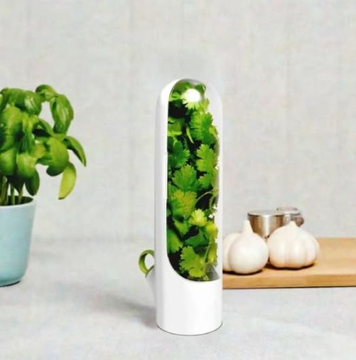 Diğer 128868377 Le Taze Tutma Kabı - 2'li Ekonomi Seti - Buzdolabı Organizer, Maydanoz, Dereotu Ve Nane Saklama Kabı, Otların Ömrünü 3 Kat Uzatan Akıllı Tasarım Bpa