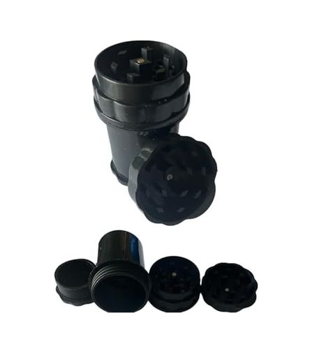 Diğer 128869884 Grınder Parçalayıcı Plastik Baharat Öğütücü Herb Spice 4 Katmanlı 58Mm-Sıyah