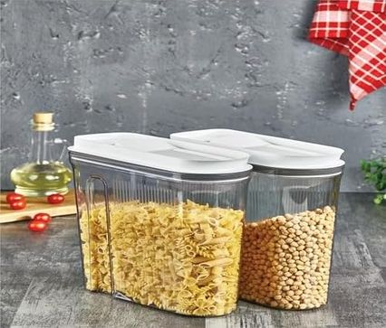 Diğer 128870342 Luks Erzak Saklama Kabı, Şeffaf Füme 2X3, 2 Lt