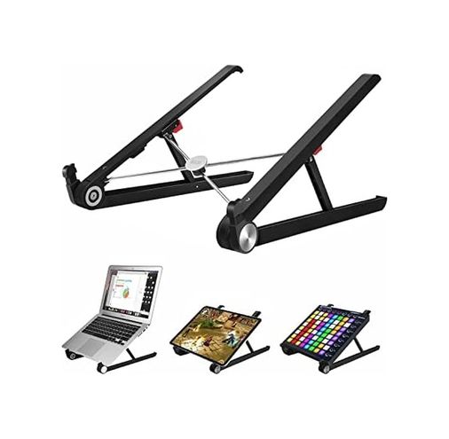 Diğer 128873519 Bix X1 Laptop Sehpası, Katlanabilir, Tablet Sehpası, Alüminyum Alaşım, Online Sınıf Çalışması, Duruşu İyileştirme, Isı Dağılımı, İpad Ve 10-15,6 İnç Olan Tüm Cihazlar İle Uyumlu. Siyah