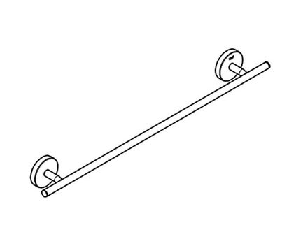Diğer 128873983 Start Cosmopolitan Uzun Havluluk, 522 Mm, Duş/banyo Aksesuarları, Krom, 41166000