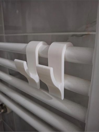 Diğer 128874192 Havlupan Askısı 2'li Set Delme Gerektirmeyen Pratik Havlu Ve Kıyafet Askılığı Banyo Düzenleyici