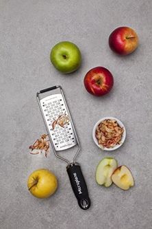 Diğer 130372956 Microplane Serisinden Sert Peynir, Elma, Havuç, Kabak Ve Çikolata İçin 2 Yollu Kesme Mutfak Rendesi Paslanmaz Çelik Siyah Sert Peynir, Elma, Havuç, Kabak Ve Çikolata İçin