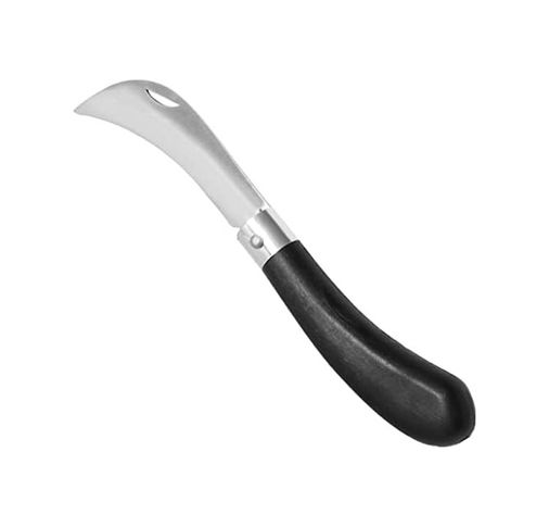 Diğer 131572633 Telvesse Desan Eğri Aşı Bıçağı Bağ Bıçağı Paslanmaz Ceviz Aşı Ekipmanı 20Cm No:3 Siyah Plastik Saplı