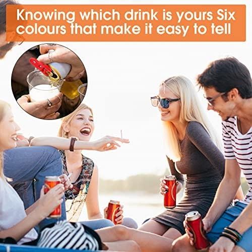 Diğer 131572960 6 Parça Renkli Soda Kutusu Sekme Açacağı, Kolay Konserve Açacağı Kılavuzu, Kola, Bira, Soda, İçecek Alüminyum İçecek Kutusu Üstü Halka Açıcı Alet, Kutularınızı Böcekler Ve Kirden Koruyun