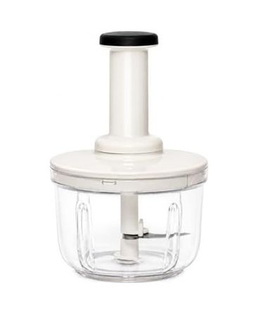 Diğer 131573222 Basmalı Rondo Doğrayıcı, 1500 Ml Kapasiteli, Şeffaf Hazne, Paslanmaz Çelik Bıçak, Bpa İçermez,