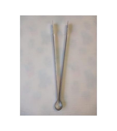 Diğer 131573443 Klasik Metal Mangal Maşası 32 Cm-27 Cm Uzun-Kısa Boy Çelik Yemek Barbekü Izgara Kömür Köz 32 Cm - 1 Adet Açık Gri