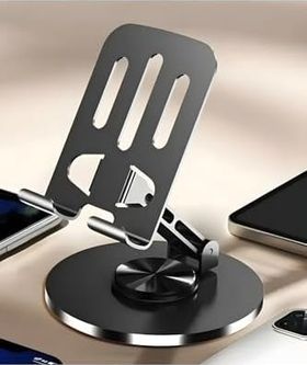 Diğer 131737004 Duffa Premium Full Metal Masaüstü Tablet Ve Telefon Standı - 360 Mekanik Döner Tabanlı Katlanabilir Telefon Tutucu, Tüm Tabletlerle Uyumlu Ayarlanabilir Metal Stand Uzay Grisi