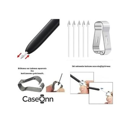 Diğer 131738690 Caseonn Kalem Ucu 5 Adet Beyaz Beyaz Galaxy Tab S6 Lite 10.4 P610 İle Uyumlu