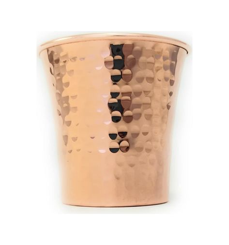 Diğer 131745174 Dede Copper - Cc Serisi 15Oz - El Yapımı Süper Ağır İçecek Bardağı Veya Servis Soğuk İçecekler Ve Kokteyl Kupası, İçi Kalay Kaplı Saf Katı Bakır El Yapımı Bardak Dövülmüş