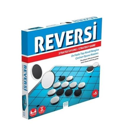 Diğer 131746507 Reversi +5 Yaş İçin 2 Oyunculu Eğlenceli Strateji Zeka Taş Kutu Oyunu