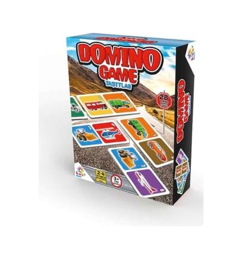 Diğer 131746906 Arsimo Taşıtlar Temalı 28 Parça Domino Oyun Seti, 2-4 Oyuncu, 3+ Yaş