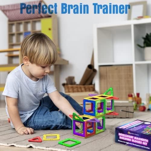 Diğer 131747590 Desire Deluxe Manyetik Blok Seti Stem & Montessori Eğitim Seti Okul Öncesi Ve İlkokul Çocukları İçin Sınırsız Yaratıcılık Bpa İçermez 3+ Yaş 30 Parça